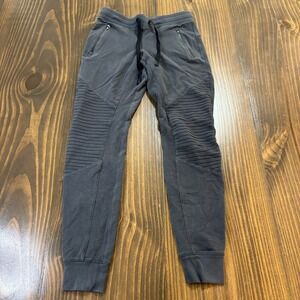 Alo Yoga Moto Leggings Women's XS Gray Stretch 28"‎ Inseam Activewear
